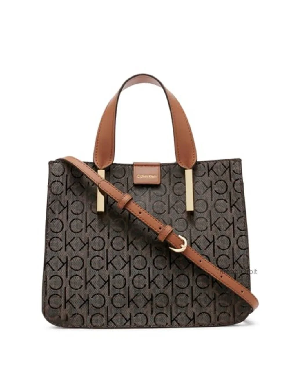 Monogram PVC Crossbody Bag with Interior Pockets